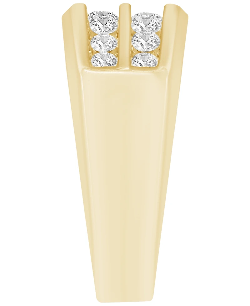 Macy's Men's Lab Grown Diamond (1 ct. t.w.) Ring Gold Vermeil Over Sterling Silver