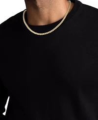 Macy's Men's Diamond-Cut Necklace in 14k Gold Over Sterling Silver