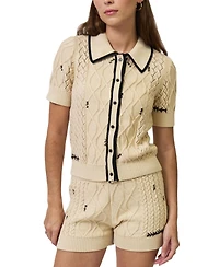 Central Park West Women's Jaden Short Sleeve Cardi