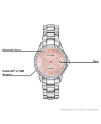 Citizen Women's Eco-Drive Stainless Steel Bracelet Watch 29mm FE1140-86X