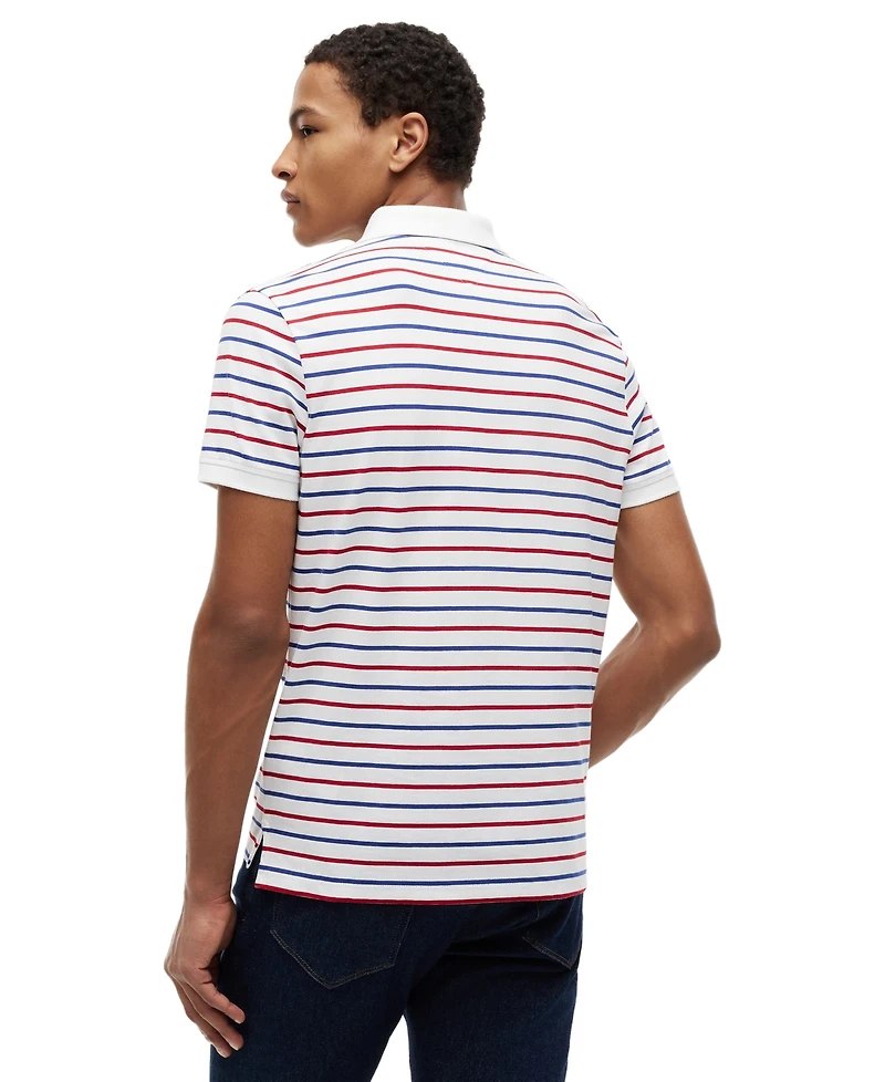 Tommy Hilfiger Men's Interlock Stripe Regular-Fit Polo Shirt