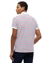 Tommy Hilfiger Men's Interlock Stripe Regular-Fit Polo Shirt