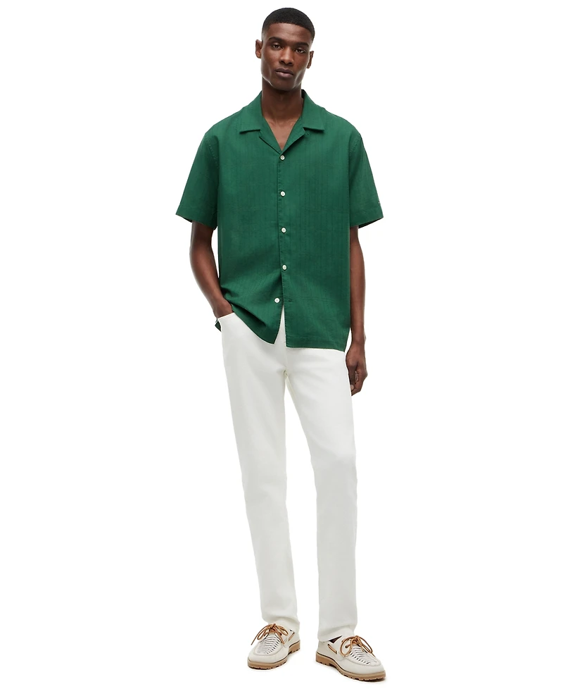 Tommy Hilfiger Men's Open-Structure Windowpane Shirt