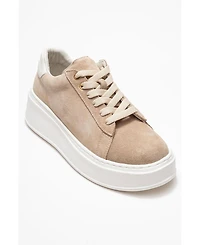 Forever & Always Shoes Women's Paloma Leather Sneaker