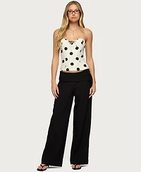 Edikted Women's Cerise Buckle Low Rise Baggy Pants