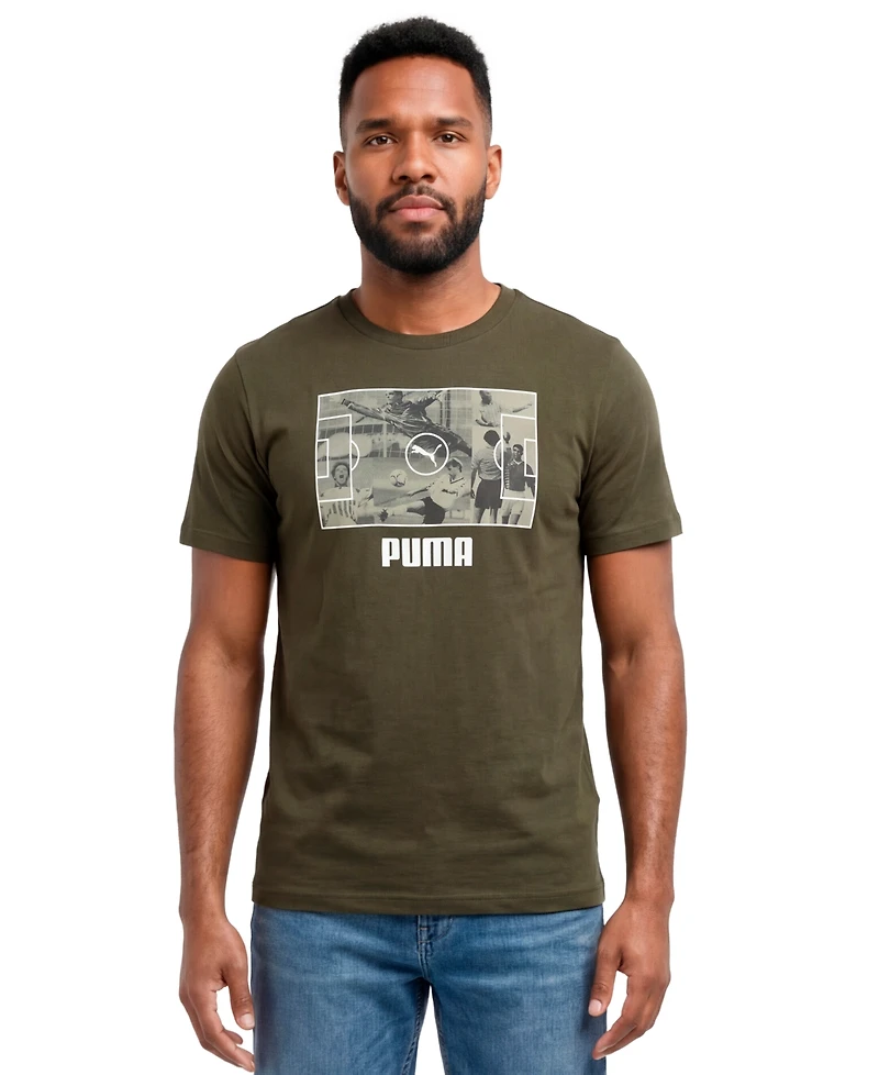 Puma Men's Soccer Photo Real Short Sleeve T-Shirt