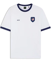 Boss by Hugo Men's Stretch-Cotton Usa Country Flag Logo T-Shirt