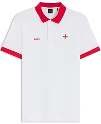 Boss by Hugo Men's Paddy England Country Flag Trim Polo Shirt
