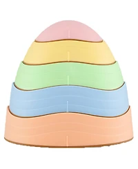 Slickblue Non Slip Kids Balance Stones 5 Piece Stepping Set with Storage Bag