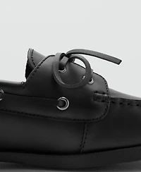 Mango Men's Leather Nautical Shoes