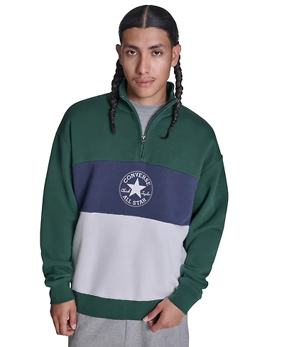 Converse Men's Regular-Fit Collared Neck Sweatshirt