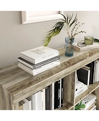 gaomon 3-Tier 6-Cube Bookcase, Wooden Cubby Bookshelf with Anti-Tip, Open Storage for Living Room, Bedroom, Office.