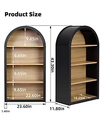 Rainsken 43" Arched Bookshelf