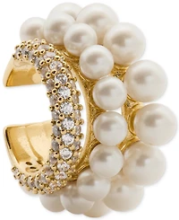 kate spade new york Cubic Zirconia & Imitation Pearl Ear Cuff Earrings