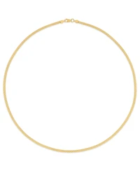 Macy's Men's Polished Bismark Chain Necklace in 14k Gold Over Sterling Silver