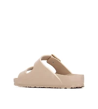 Xti Women's Footbed Rubber Double Strap Sandals