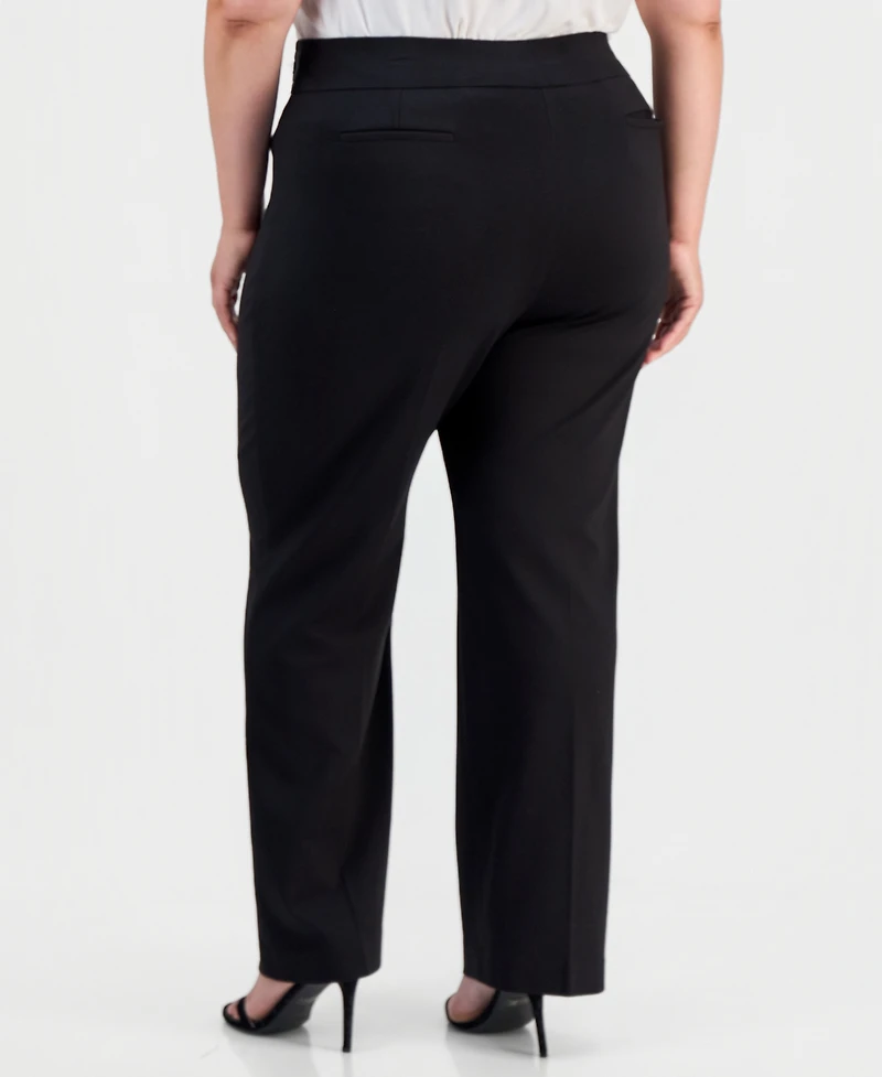 Anne Klein Essentials Women's Pull-On Side Tab Trousers