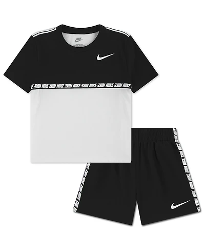 Nike Toddler Boys' 2T-4T Short-Sleeve T-Shirt and Shorts, 2-Piece Set