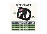 ProMounts Durable Tactical Dog Harness for Medium and Large Breeds, Featuring an Adjustable Vest with Handle, Metal Buckle