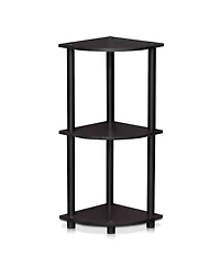 Homlux 3 Tier Decorative Corner Bookshelf Display Rack