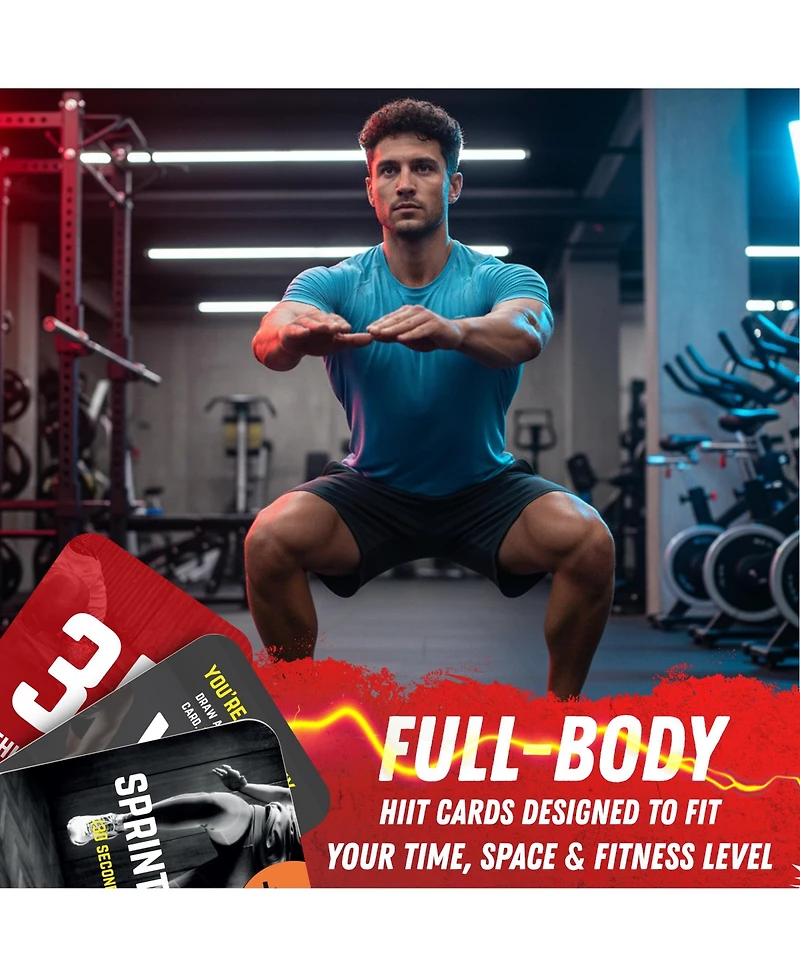 Quokka Fast Fit Mode Workout Cards — 120 Tear Resistant Hiit Fitness Deck