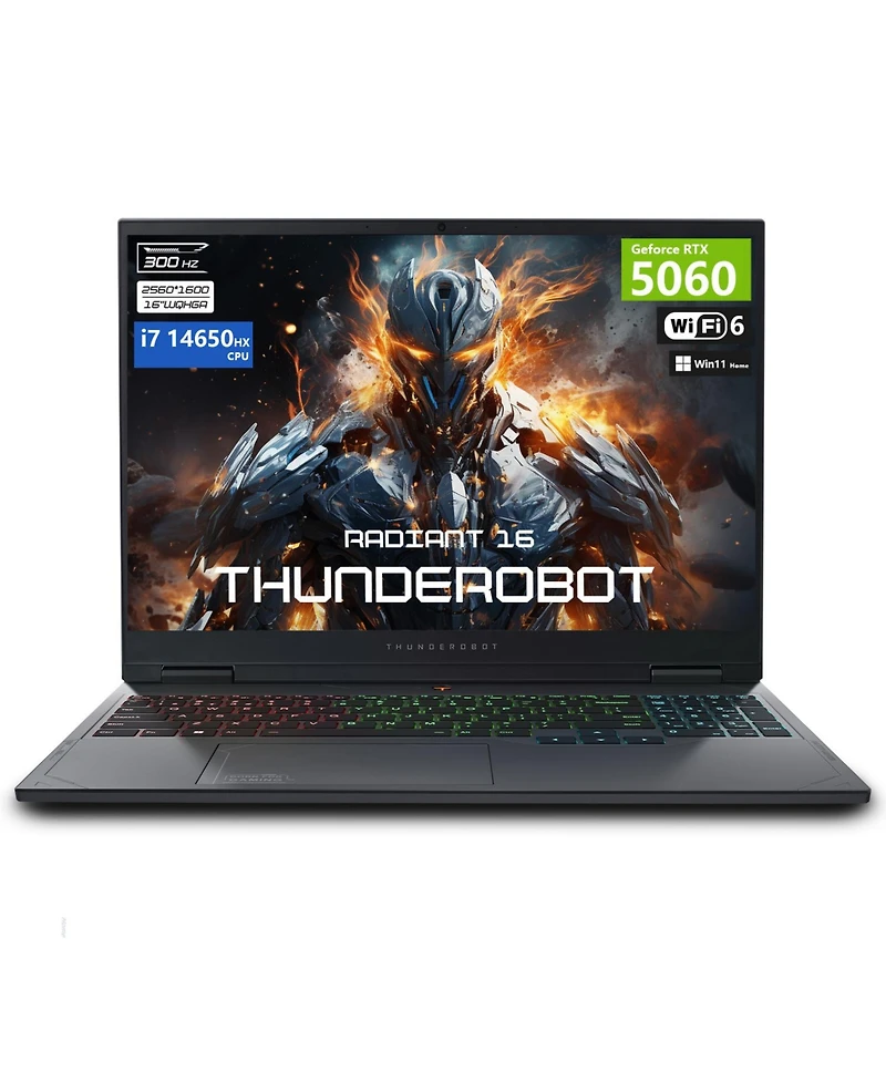 Thunderobot Radiant Traditional Laptop Intel Core i7 64GB Ram Nvidia GeForce Rtx 5060 2TB Ssd Storage Windows 11 Home 300Hz