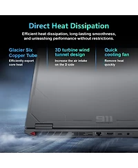 Thunderobot Radiant R Traditional Laptop Intel Core i9 32GB Ram Nvidia GeForce Rtx 5080 2TB Ssd Storage Windows 11 Home 300Hz