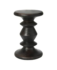 Storied Home Berns Mid Century 12" Wood End Table