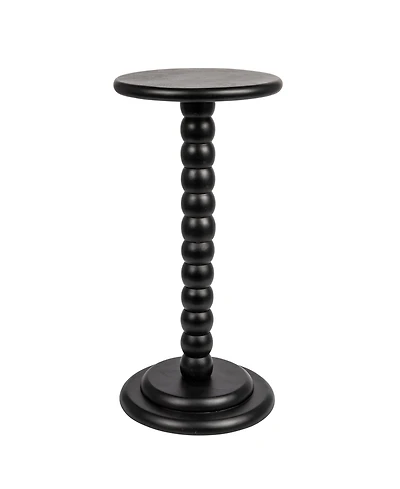 Storied Home 12" Wood Stacked Pedestal Cocktail Side Table