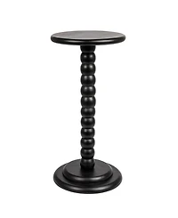 Storied Home 12" Wood Stacked Pedestal Cocktail Side Table