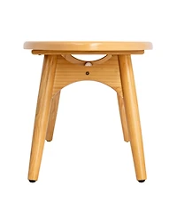 Storied Home 47" Wood Striped Surfboard Oval Coffee Table