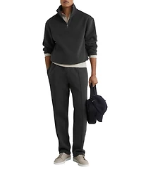 Reiss Men's Cotton-Blend Half-Zip Sweatshirt