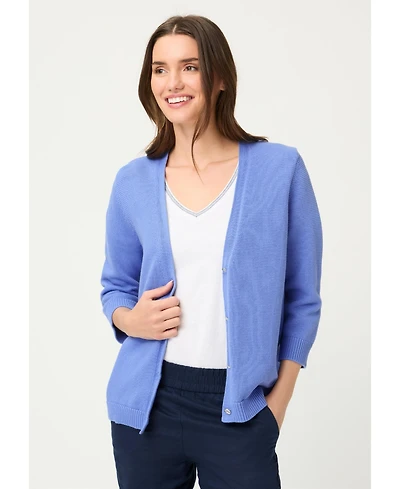 Olsen Women's Solid V-Neck Cardigan