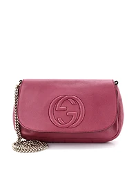 Pre-Owned Gucci Medium Soho Chain Crossbody Bag Leather