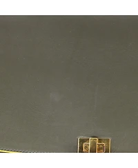 Pre-Owned Celine Small Bicolor Trapeze Bag Leather