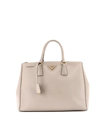 Pre-Owned Prada Large Double Zip Lux Tote Saffiano Leather