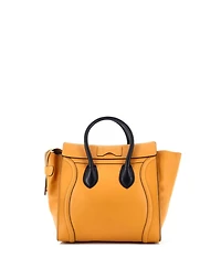 Pre-Owned Celine Mini Bicolor Luggage Bag Leather