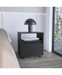 Flynama Durable Versatile Nightstand with Drawers Modern Bedroom Furniture Bedside End Table