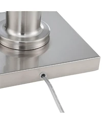 Regency Hill Jenson Traditional 54" Tall Pharmacy Floor Lamp with Smart Socket Brushed Nickel Adjustable Swing Arm for Living Room Reading