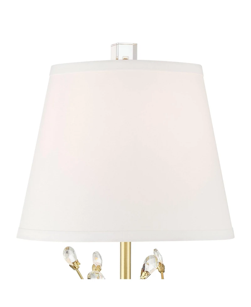 Vienna Full Spectrum Moritz 21 1/2" High Branch Small Traditional Accent Table Lamp Metal Crystal Single Living Room