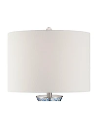 360 Lighting Electra 27 3/4" Tall Modern 3-Way Table Lamp Finish Art Glass Single Shade Living Room Bedroom Bedside House