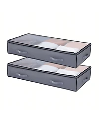 Gouun Under Bed Storage Containers with Clear Lids 6 Pack