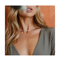 Mantra Intention Pearl Chain sterling silver