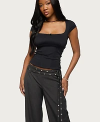 Edikted Women's Laiah Square Neck Top