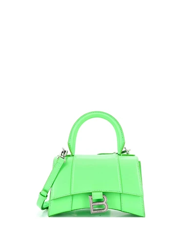 Pre-Owned Balenciaga Xs Hourglass Top Handle Bag Leather