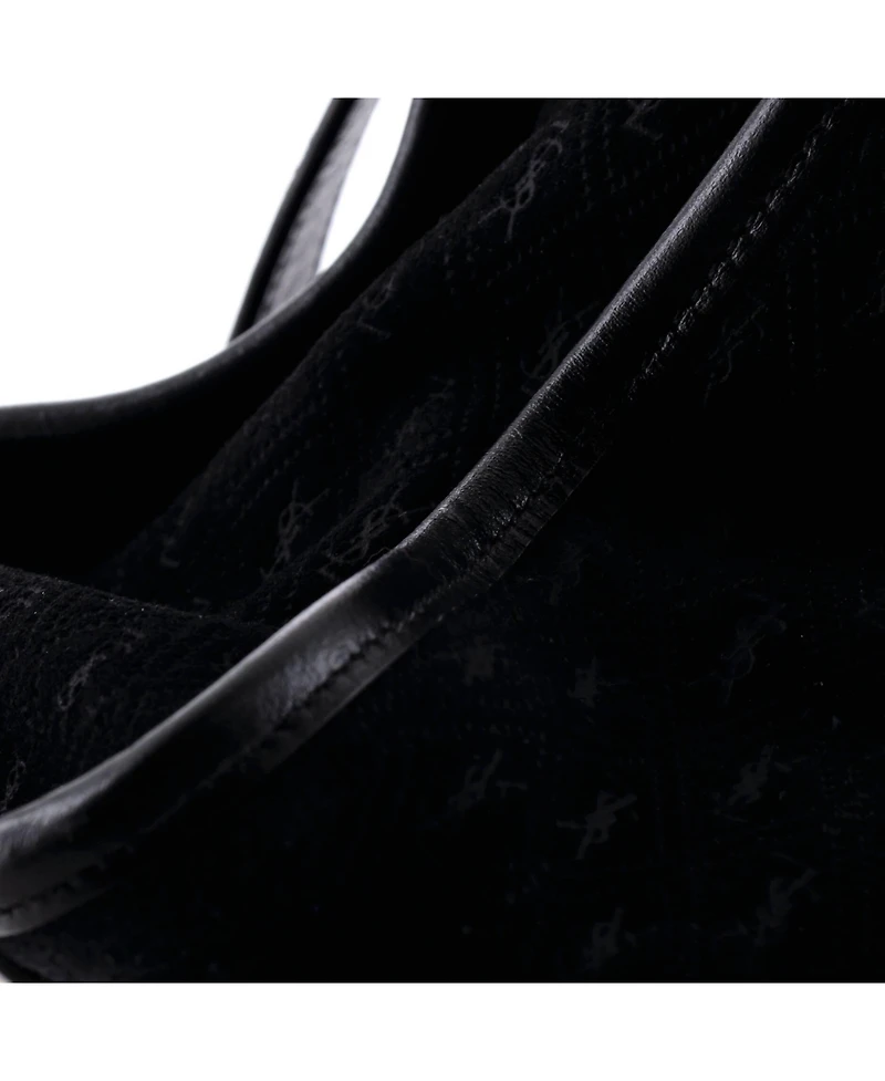 Pre-Owned Saint Laurent Medium Duffle Bag Monogram All Over Suede