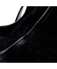 Pre-Owned Saint Laurent Medium Duffle Bag Monogram All Over Suede