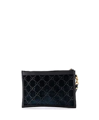 Pre-Owned Gucci Large Ophidia Zip Pouch Gg Velvet