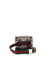 Pre-Owned Gucci Small Ophidia Chain Belt Bag Gg Coated Canvas