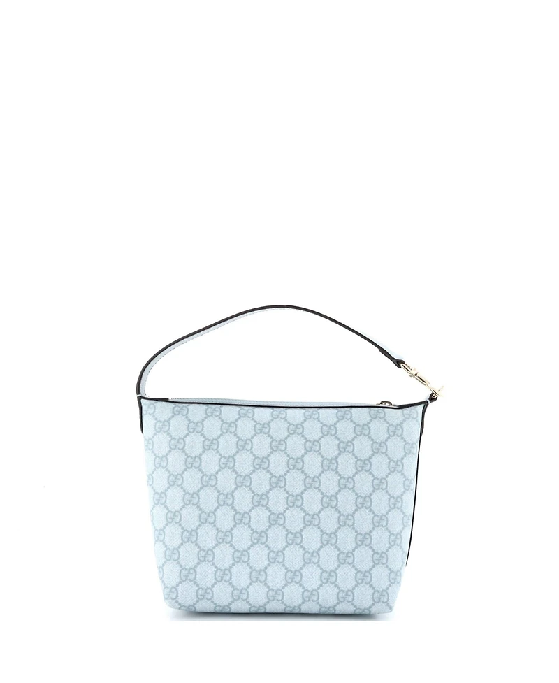 Pre-Owned Gucci Super Mini Ophidia Zip Shoulder Bag Gg Coated Canvas